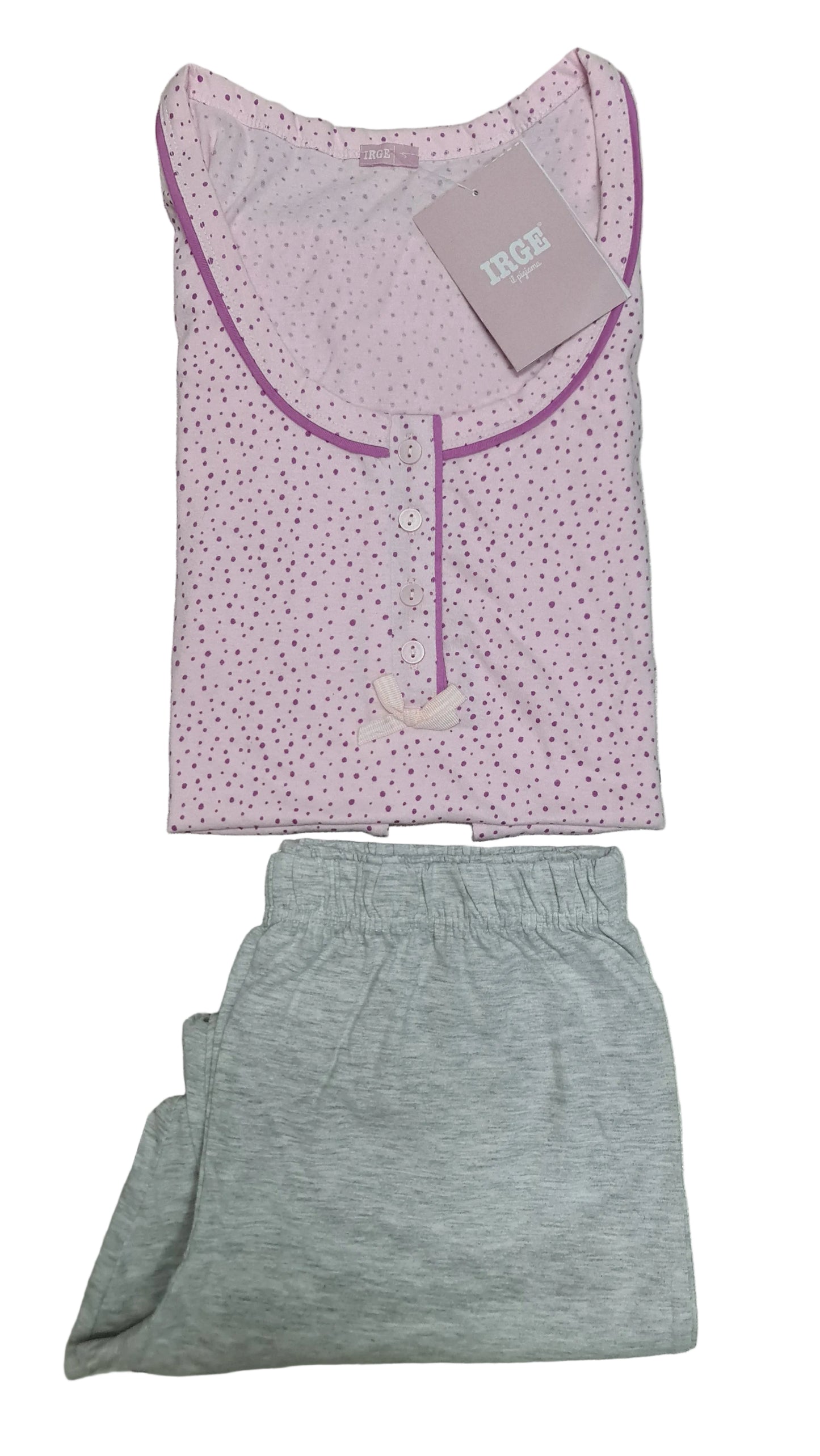 PIGIAMA IRGE DONNA art mic2029 | canotta spalla larga + bermuda in 2 colori
