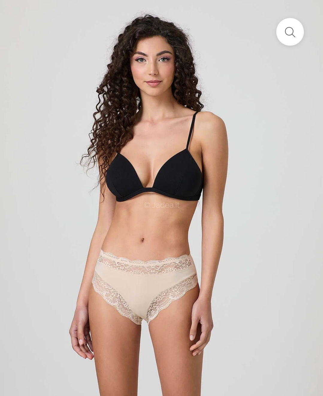 SLIP JADEA art.742 | in cotone modal e pizzo