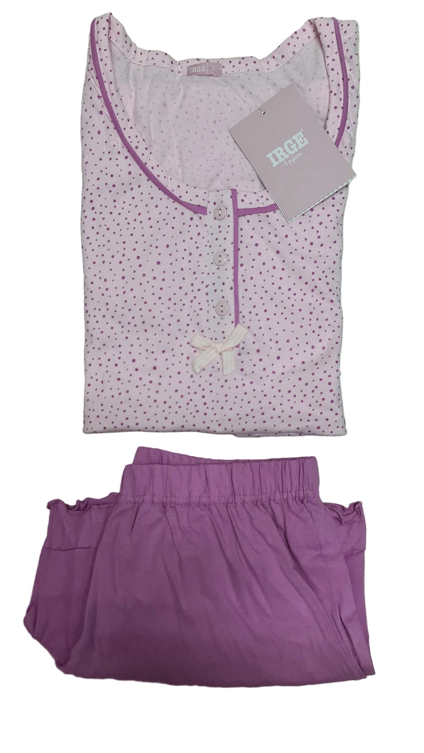 PIGIAMA IRGE DONNA art mic2028 | canotta spalla larga + pantaloncino in 2 colori