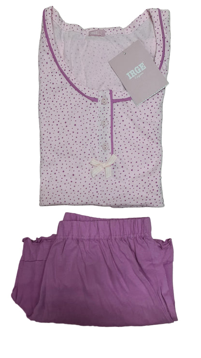 PIGIAMA IRGE DONNA art mic2028 | canotta spalla larga + pantaloncino in 2 colori