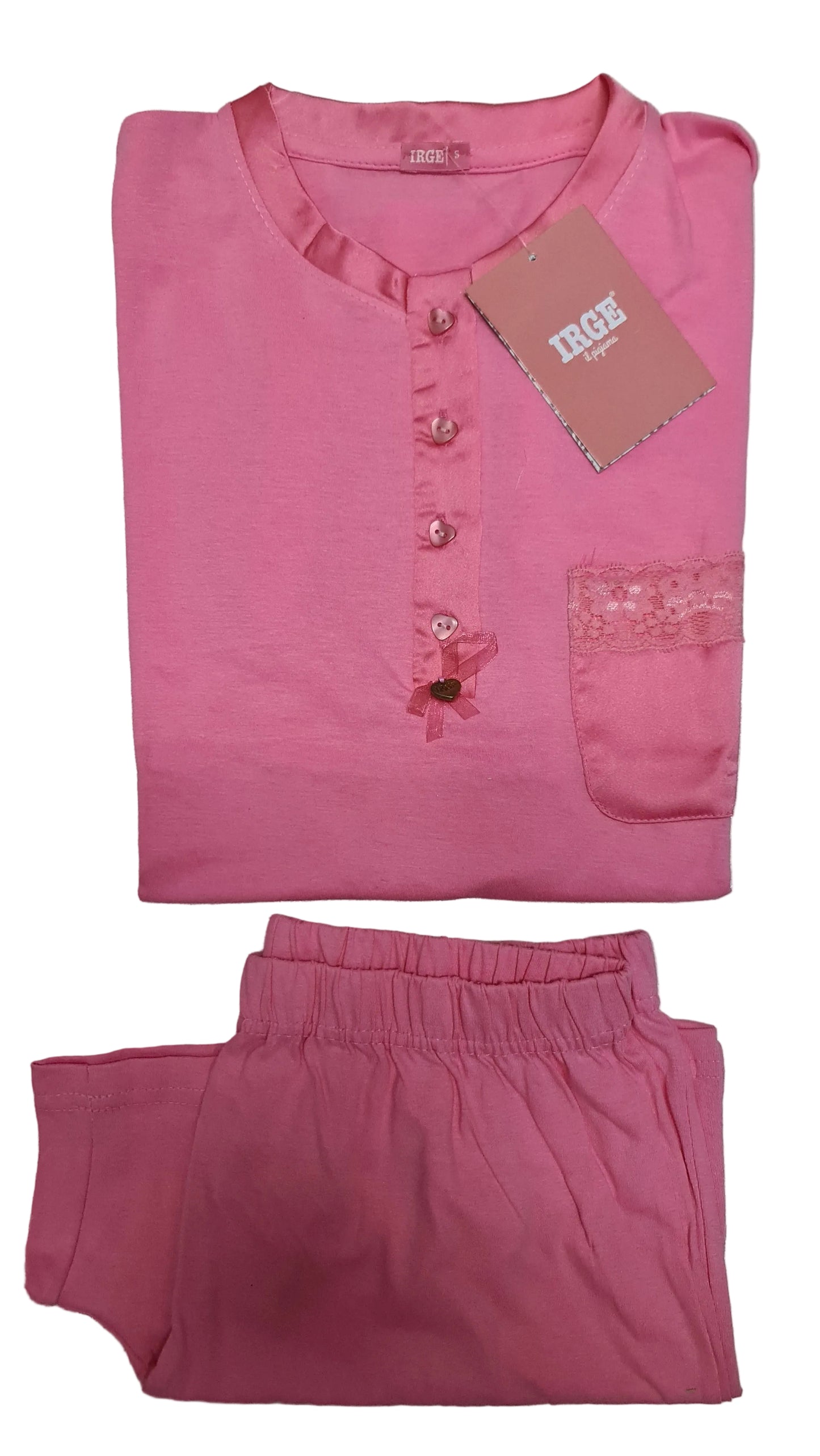 PIGIAMA IRGE DONNA art mic2310 | mezza manica +pantaloncino in 2 colori