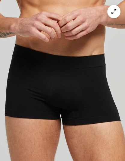 3 BOXER UOMO POMPEA|Seamless in confezione TOTAL BLACK