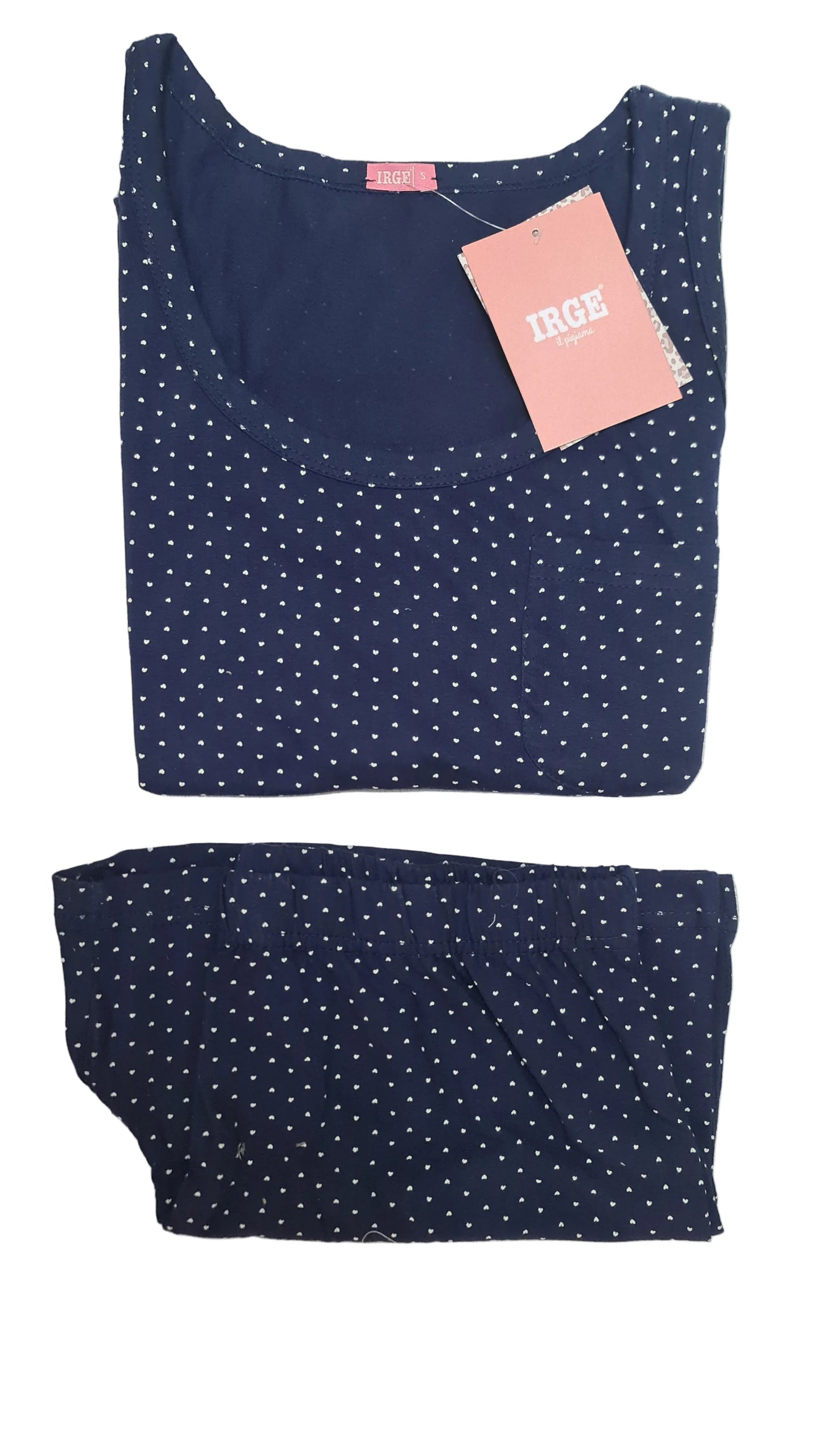 PIGIAMA IRGE DONNA art mic2324 | canotta spalla larga + pantaloncino in 2 colori