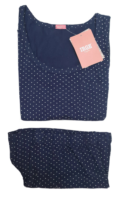 PIGIAMA IRGE DONNA art mic2324 | canotta spalla larga + pantaloncino in 2 colori