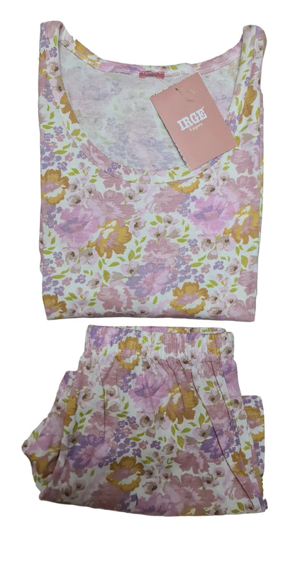 PIGIAMA IRGE DONNA art mic2320 | canotta spalla larga + pantaloncino in 2 colori
