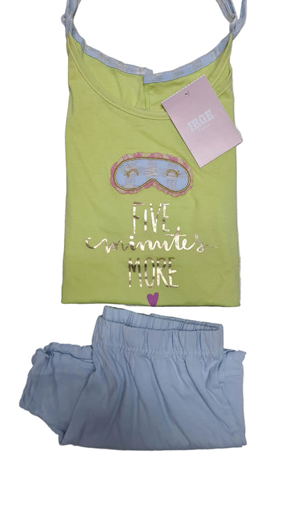 PIGIAMA IRGE DONNA art mic2021 | canotta spalla larga + pantaloncino in 2 colori