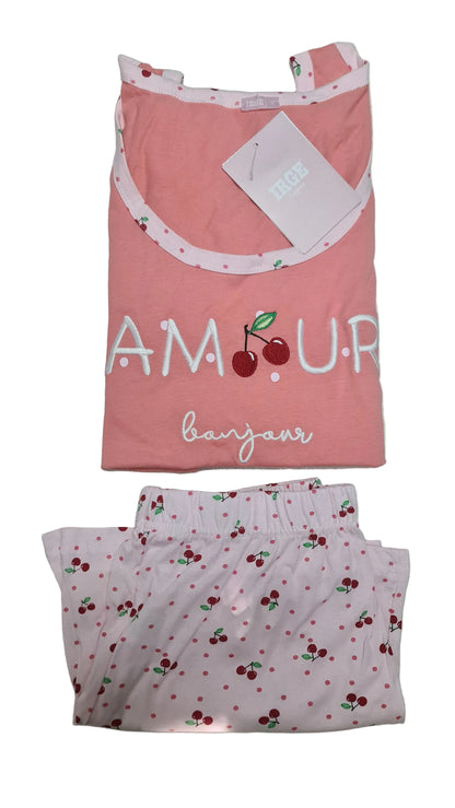 PIGIAMA IRGE DONNA art mic2035 | canotta spalla larga + pantaloncino in 2 colori