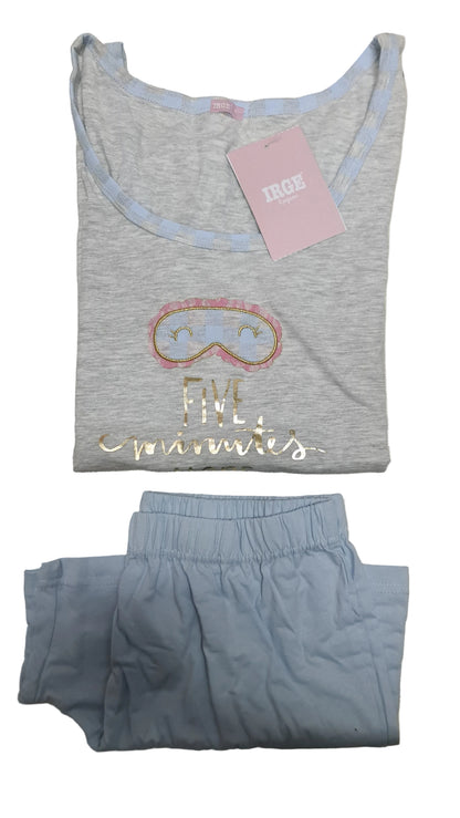 PIGIAMA IRGE DONNA art mic2019 | canotta spalla larga + pantaloncino in 2 colori
